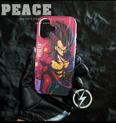 Colorful Gradient Super Saiyan 4 Phone Case- Goku & Vegeta